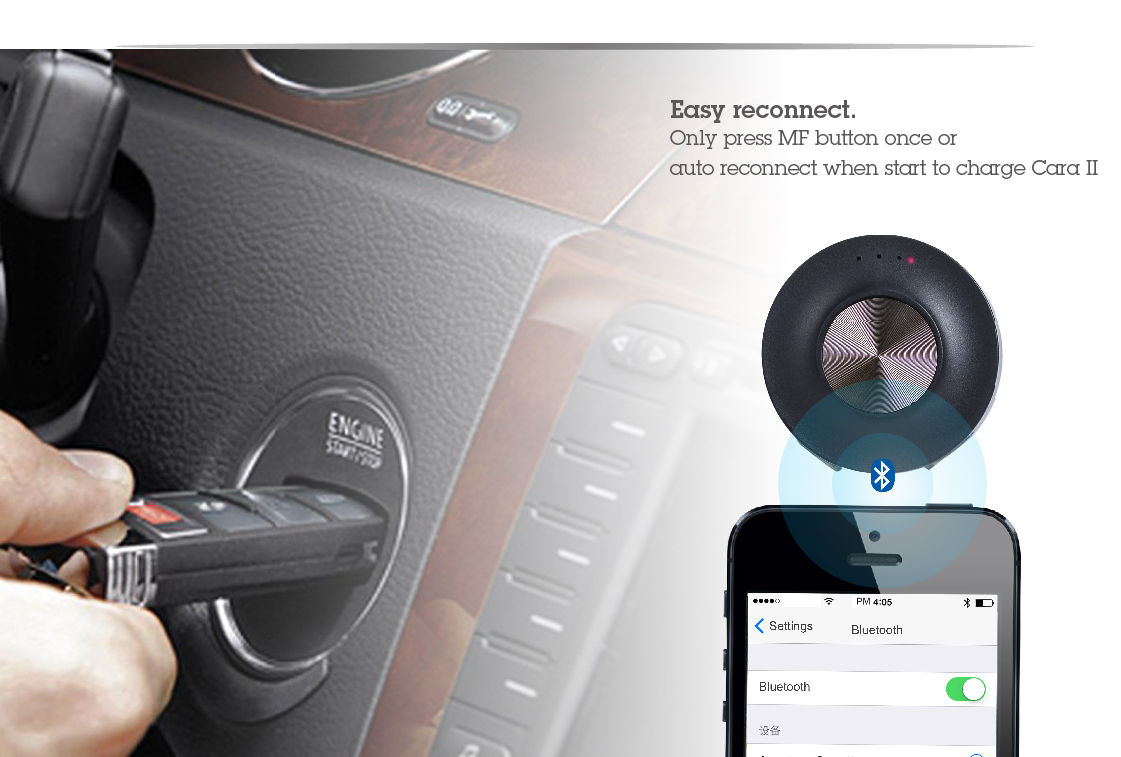 car kit handsfree bluetooth Cara2