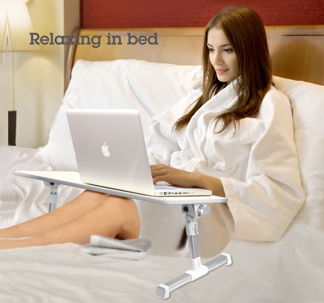  stand laptop Avantree TB101L gri, multifunctional, pentru lucrul in pat, pe fotoliu