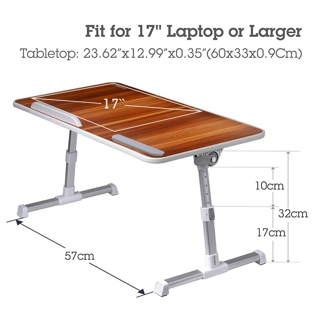 Stand laptop Avantree TB101L maroniu, masuta laptop multifunctionala, dimensiuni