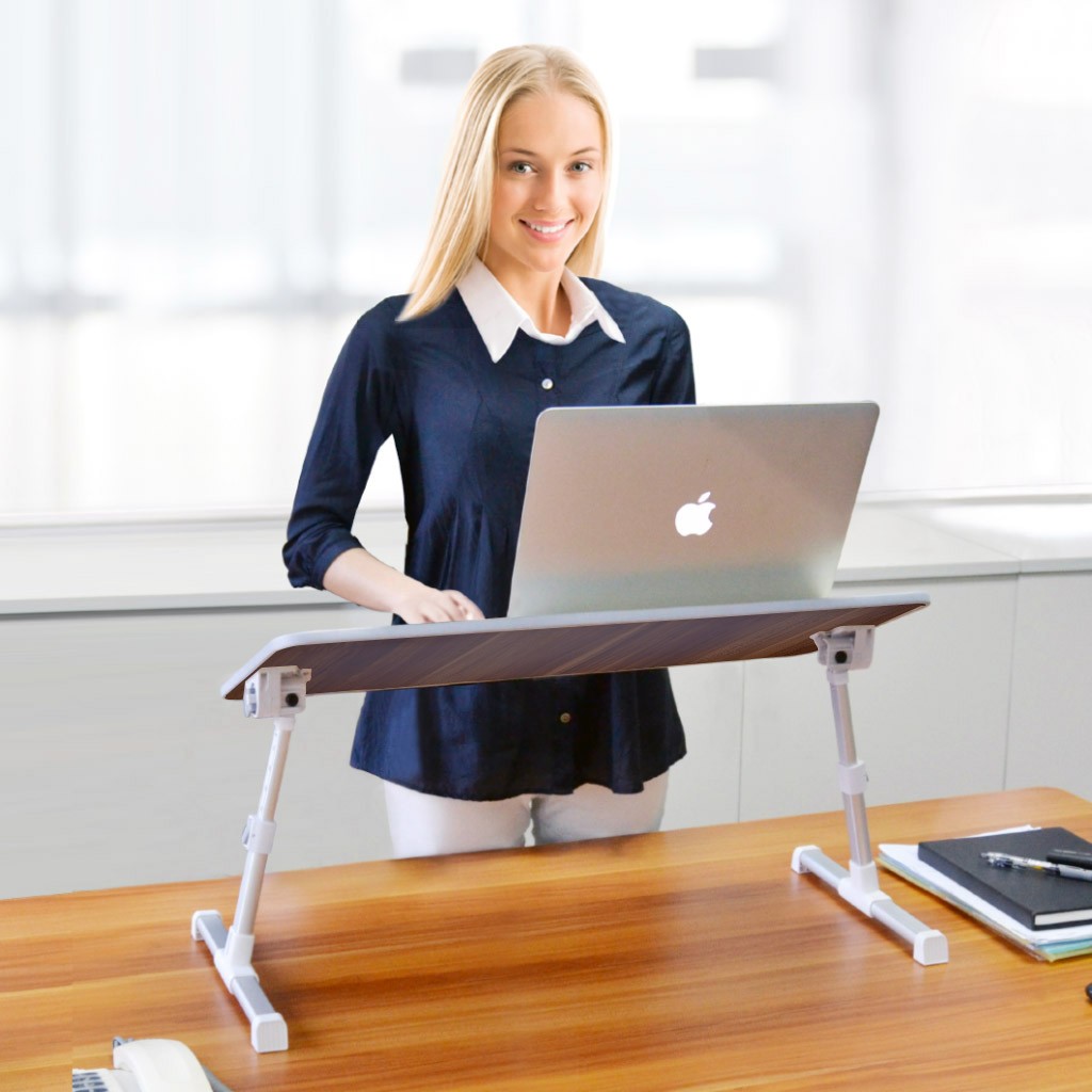 Stand laptop Avantree TB101L maroniu, masuta laptop multifunctionala
